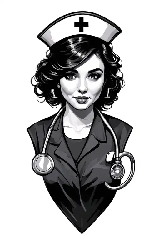 Registered Nurse tattoo design idea