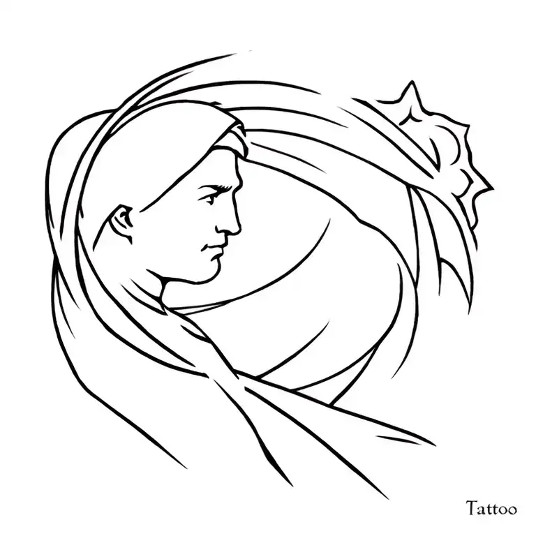 Saint Anthony of Padua tattoo design idea