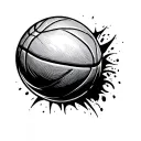 Basketball tattoo design idea