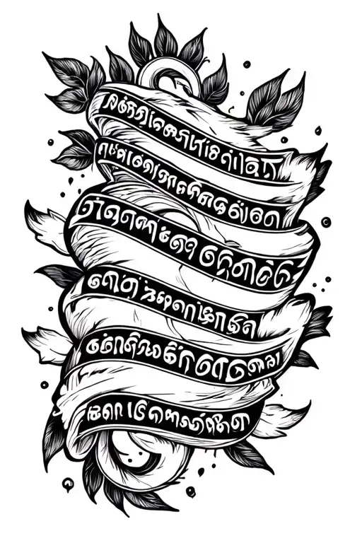 Tattoo on forearm with Tamil writing tattoo design idea