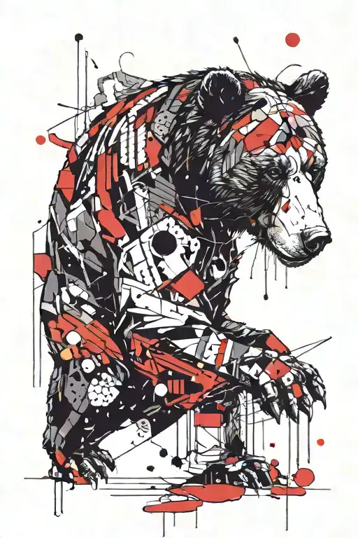 bear gauntlet armour scandanaviam tattoo design idea