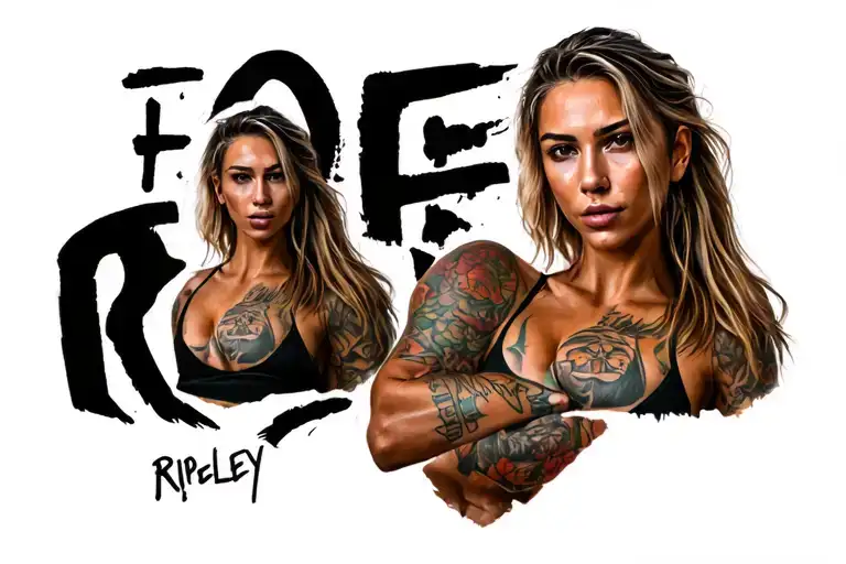 rhea ripley tattoo design idea