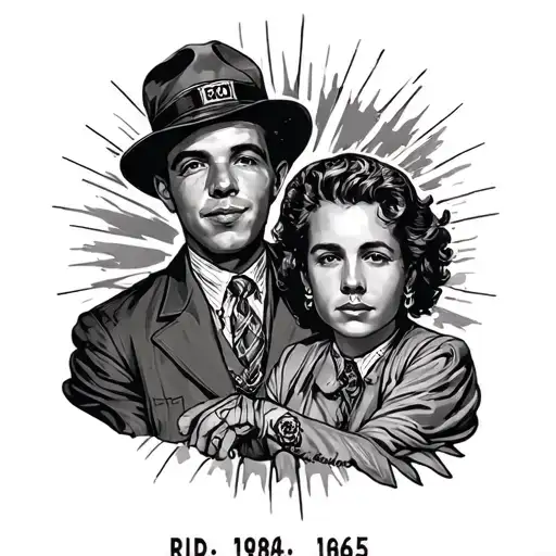 j.d.s with dates 1986 and 1965 rip brother father on stonewall tattoo design idea