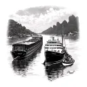 Panama Canal tattoo design idea