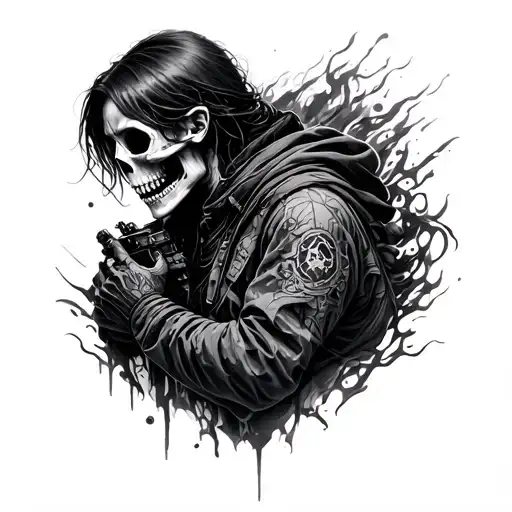 Death Stranding tattoo design idea
