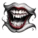 Vampire Bite tattoo design idea