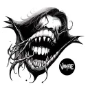 Vampire Bite tattoo design idea