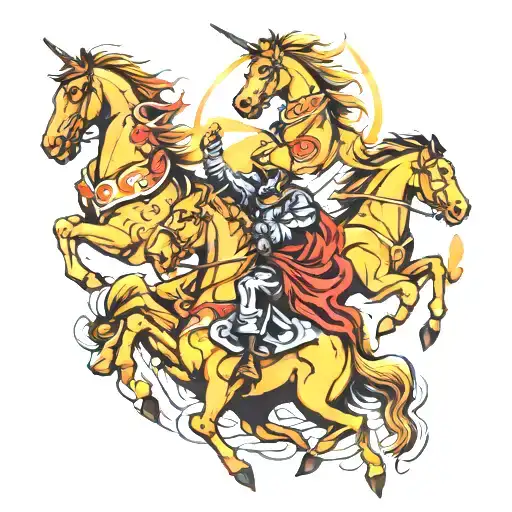 four horsemen tattoo design idea