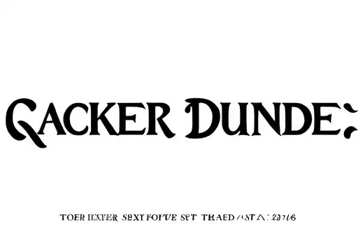 "Cracker Dundee" tattoo design idea