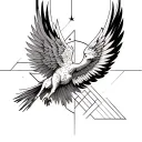 icarus falling tattoo design idea