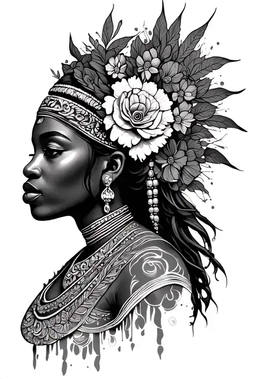 Obatala Orisha tattoo design idea
