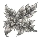 Laurel wreath tattoo design idea
