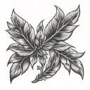 Laurel wreath tattoo design idea
