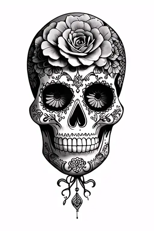 Sugar Skull tattoo design idea