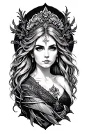 Frigg tattoo design idea