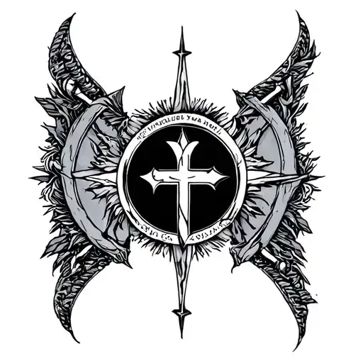 YAHWEH arm band tattoo design idea