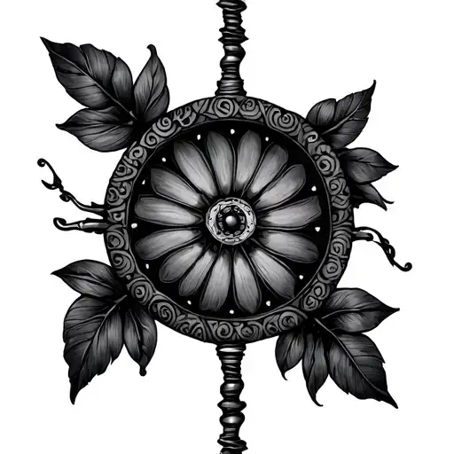 Gypsy Wheel tattoo design idea