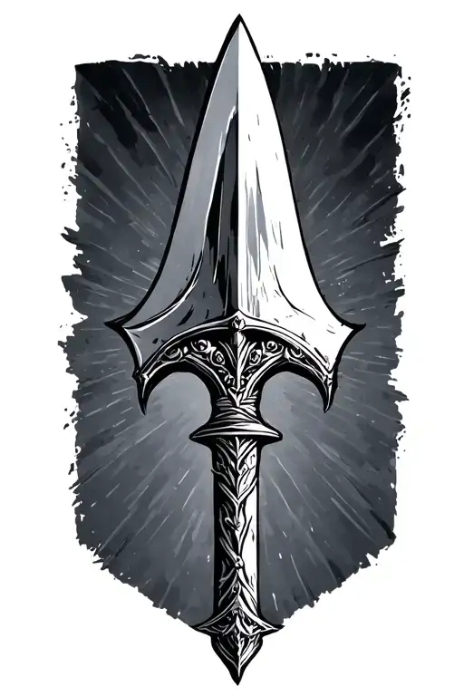 Roman Spear tattoo design idea