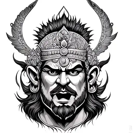 Ravana tattoo design idea