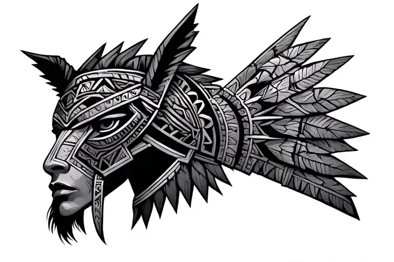 Aztec Armor tattoo design idea