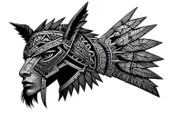Aztec Armor tattoo design idea