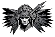 Aztec Armor tattoo design idea