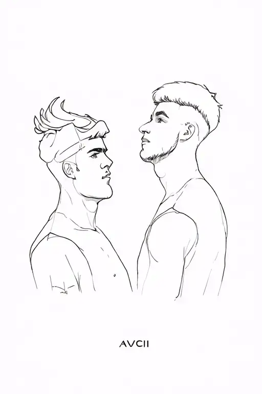 Brothers and Avicii tattoo design idea