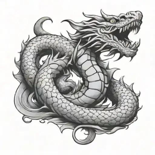 Naga tattoo design idea