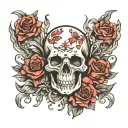 memento mori memento vivere tattoo design idea