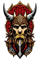 scotland viking celtic tattoo design idea