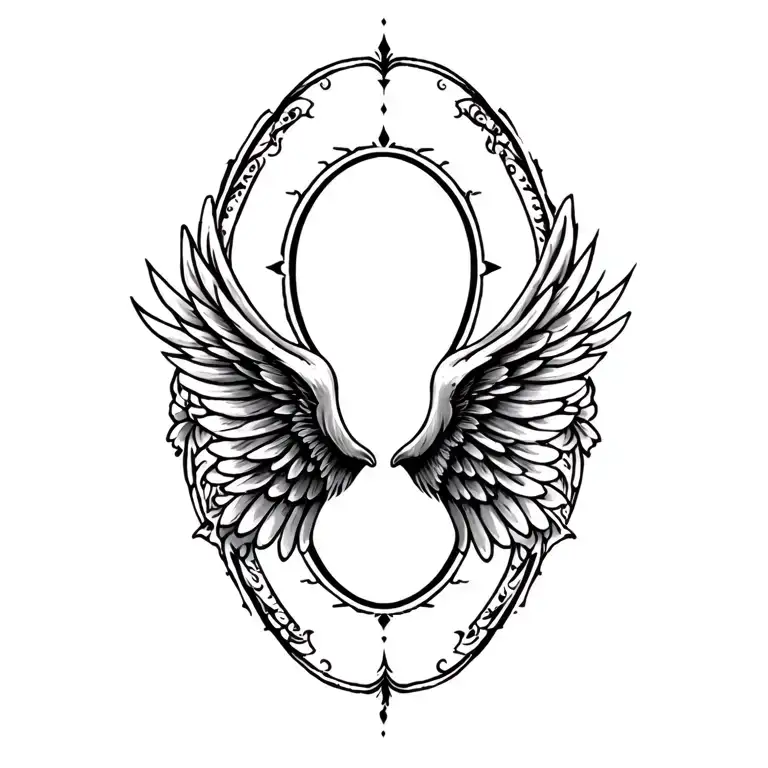 wings tattoo design idea