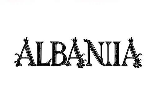 "ALBANIA " tattoo design idea