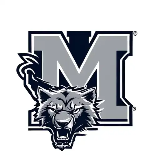 Michigan wolverines M letter and Detroit lions tattoo design idea