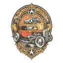 hot rod tattoo design idea