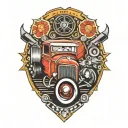 hot rod tattoo design idea