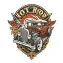 hot rod tattoo design idea