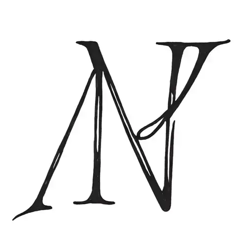 initials M and J Scott Campbell tattoo design idea