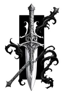 narsil sword tattoo design idea