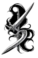 narsil sword tattoo design idea