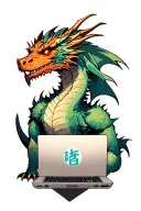 Skyrim dragon language Programmer with laptop tattoo design idea