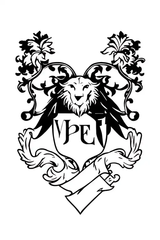 harper family crest tattoo design idea