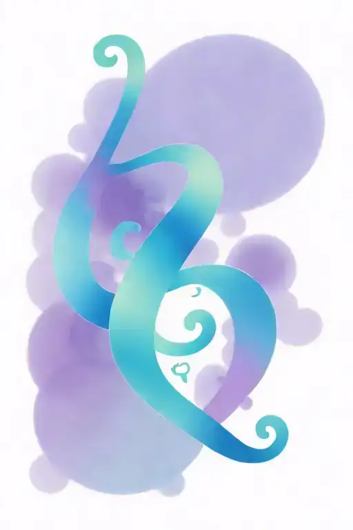 cursive R tattoo design idea
