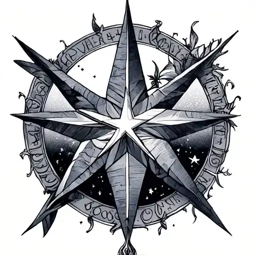 Neverland Star tattoo design idea