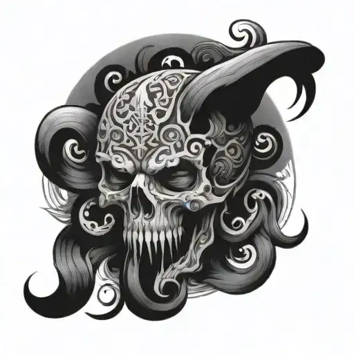 666 tattoo design idea