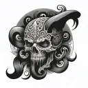 666 tattoo design idea