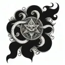 666 tattoo design idea