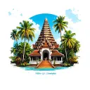 Create a tattoo that represents the tourists love for Cambodia and their way of living tattoo design idea
