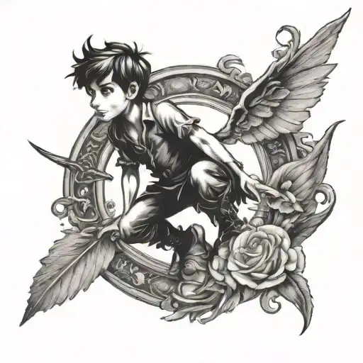 Peter Pan tattoo design idea