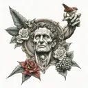 Julius Caesar assasination tattoo design idea