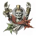 Julius Caesar assasination tattoo design idea